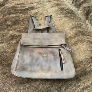 BEDSTU Howie flapover leather backpack - Rustic tan